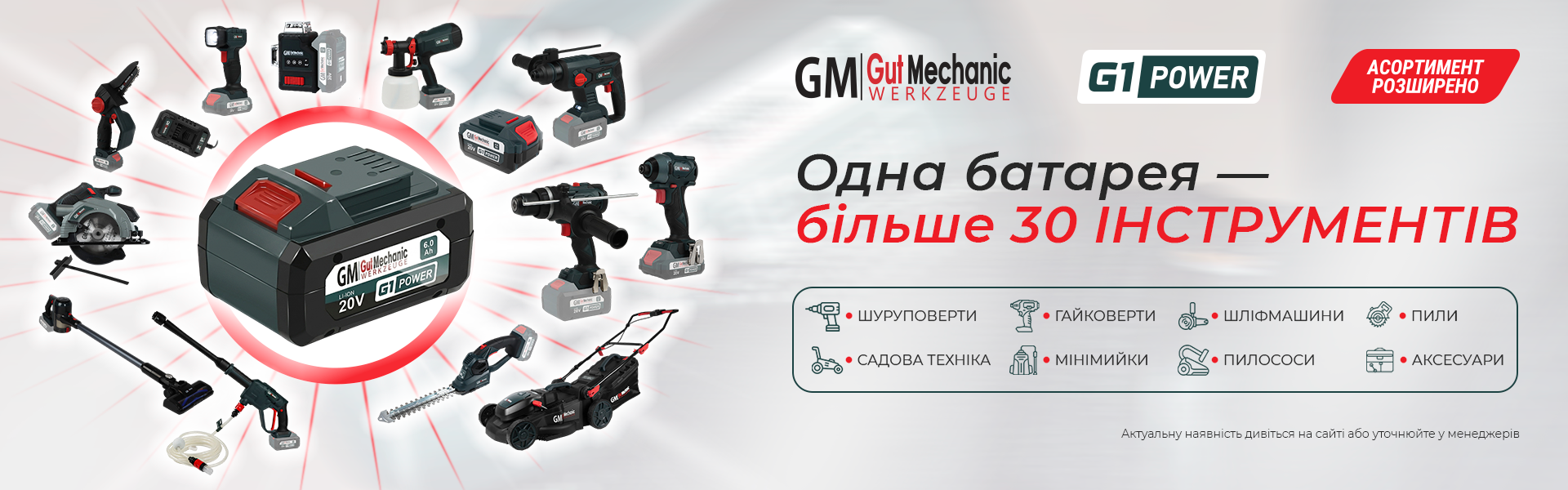 акумуляторні інструменти