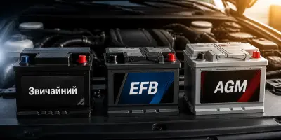 AGM, EFB чи звичайний акумулятор: у чому різниця і що підходить саме вам