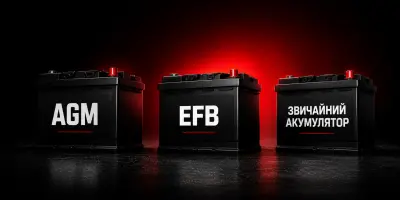 AGM, EFB чи звичайний акумулятор: у чому різниця і що підходить саме вам