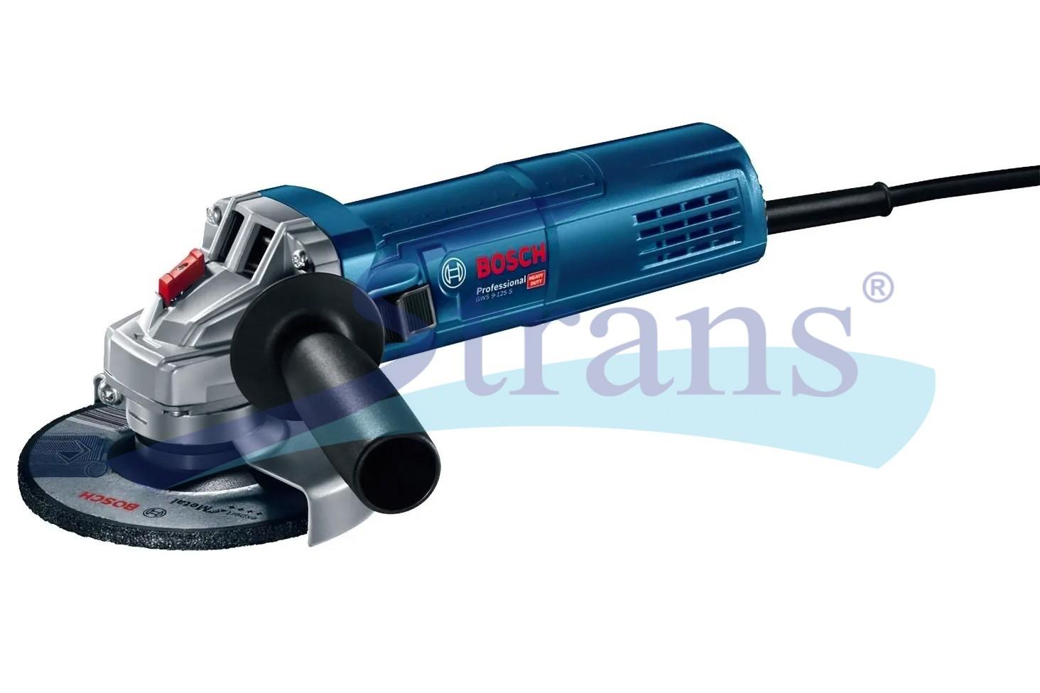 ШЛІФМАШИНА КУТОВА МЕРЕЖЕВА BOSCH GWS 9-125 S Ø125MM 900W 2800-11000 ОБ/ХВ 0601396102