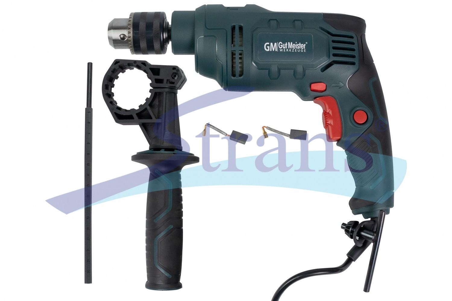ДРИЛЬ УДАРНИЙ МЕРЕЖЕВИЙ GUT MEISTER 650W 0-2800 ОБ/ХВ ПАТРОН 13MM ID13065
