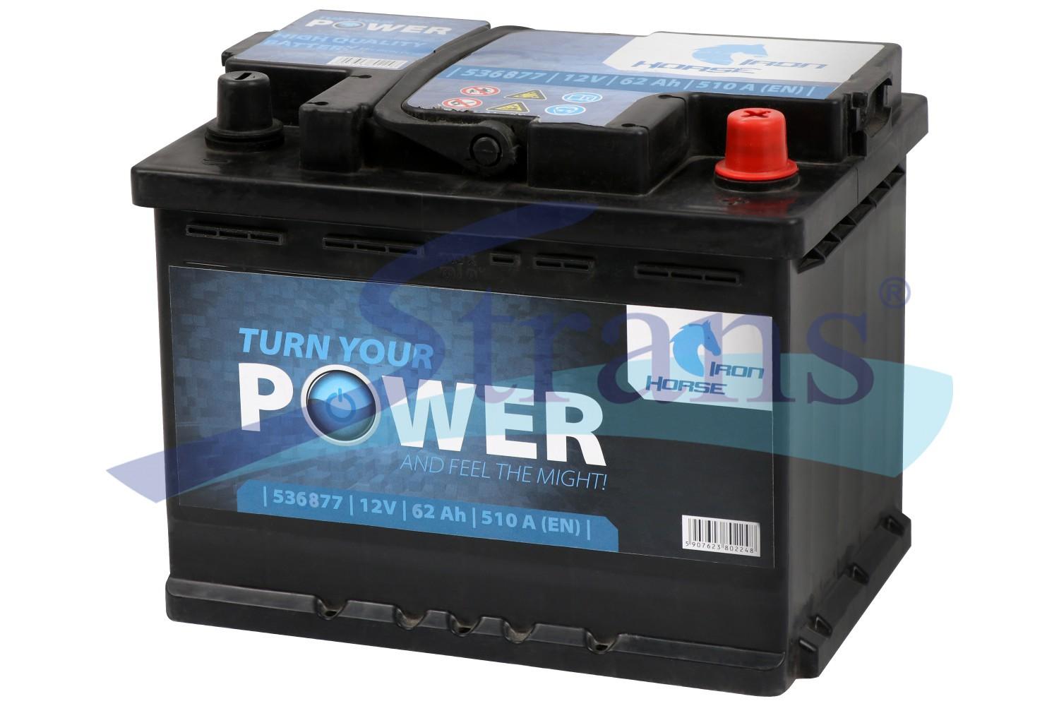 АКУМУЛЯТОР 12V 62AH R+ 510A 242*175*190MM R062614KN