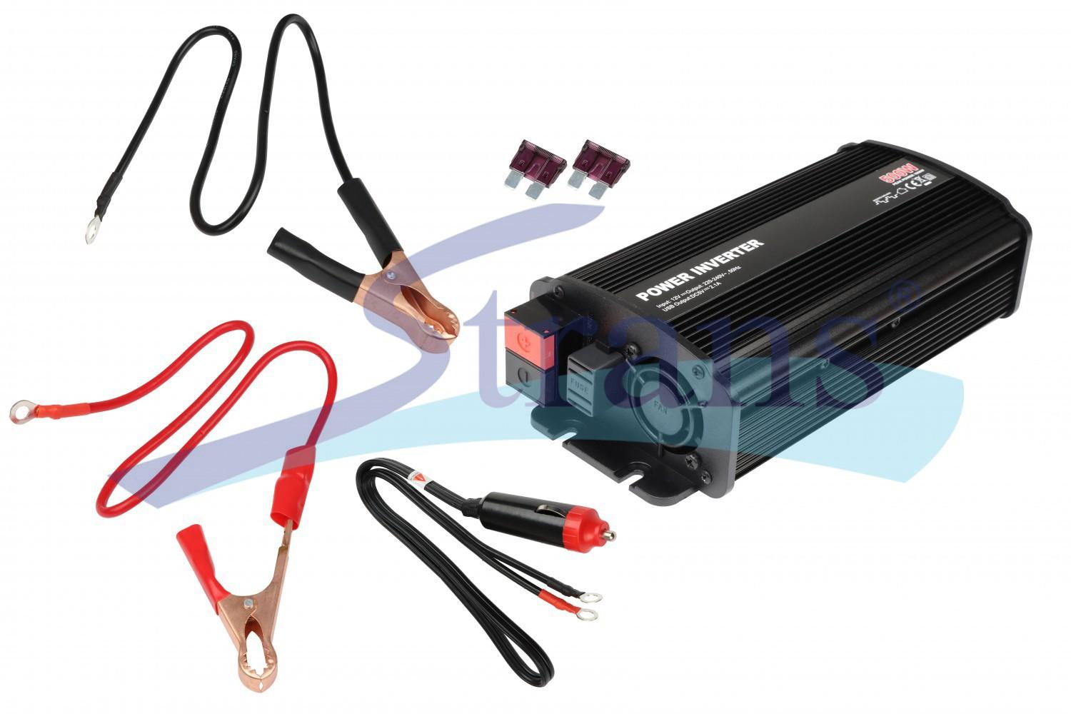 ПЕРЕТВОРЮВАЧ НАПРУГИ 12V/230V 500W З ВИХОДОМ USB 8500U12V