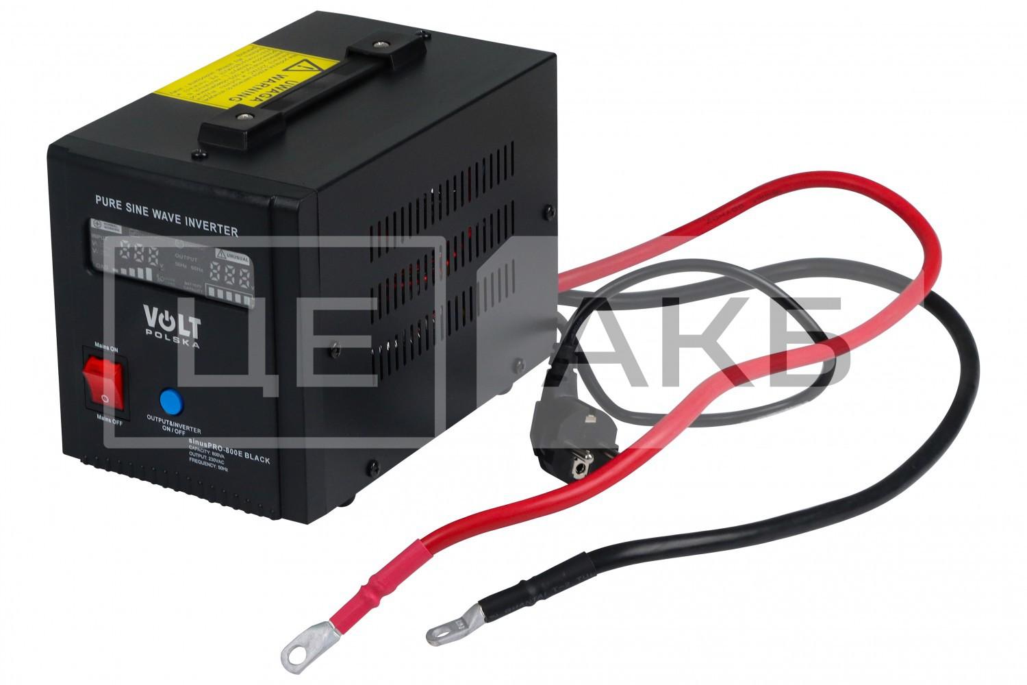 ДЖЕРЕЛО БЕЗПЕРЕБІЙНОГО ЖИВЛЕННЯ (UPS) VOLT SINUS PRO 800E 12/230V 500/800W 10A (ПРАВИЛЬНА (ЧИСТА) СИНУСОЇДА) 3SP090812BPRZ199
