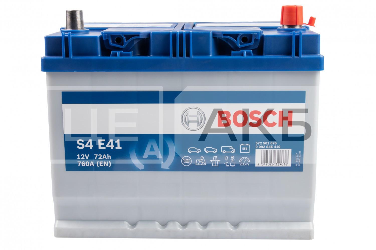 АКУМУЛЯТОР 12V 72AH 760A R+ START&STOP EFB 260*173*225MM 0092S4E410