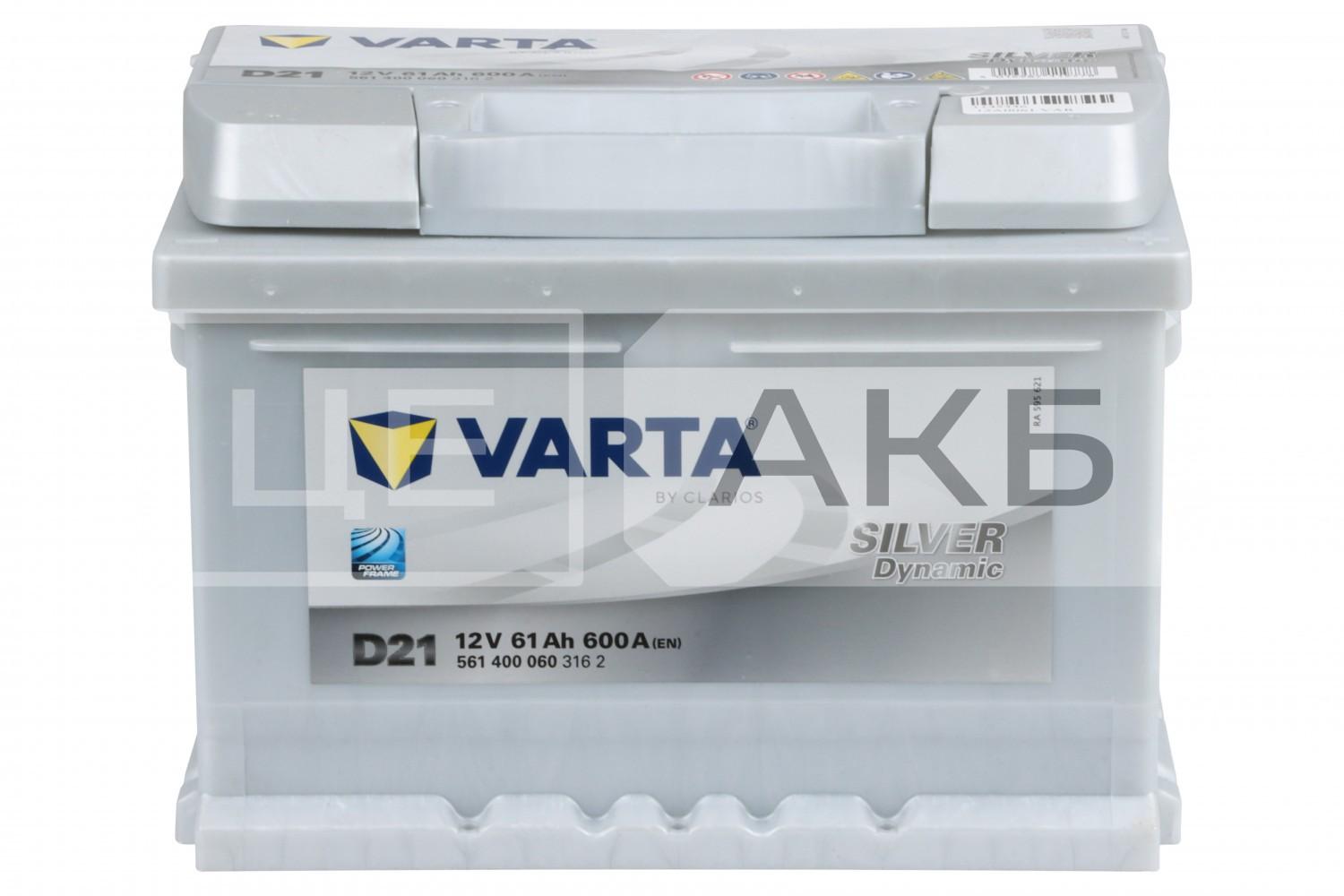 АКУМУЛЯТОР 12V 61AH 600A R+ DYNAMIC SLI 242*175*175MM 561400060