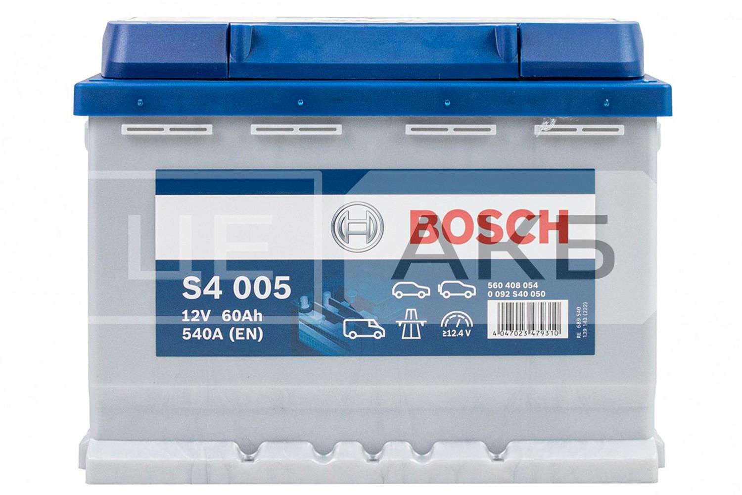 АКУМУЛЯТОР 12V 60AH 540A S4 R+  242*175*190MM B13 0092S40050