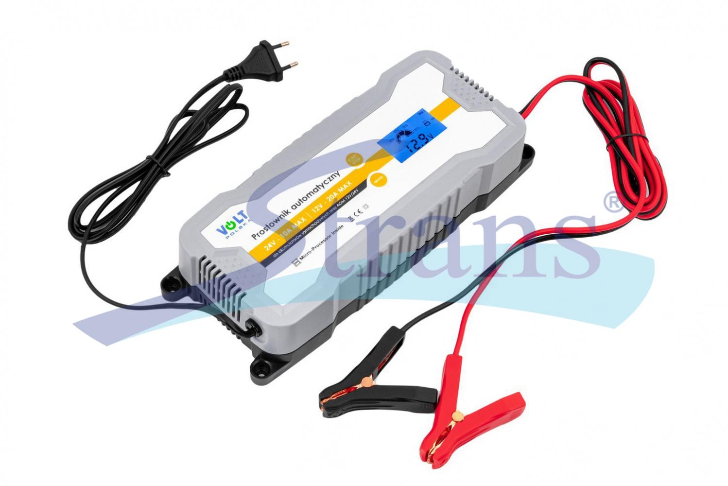ПРИСТРІЙ ЗАРЯДНИЙ АКУМУЛЯТОРА VOLT 12/24V 20A 20-200AH 6PRO122420