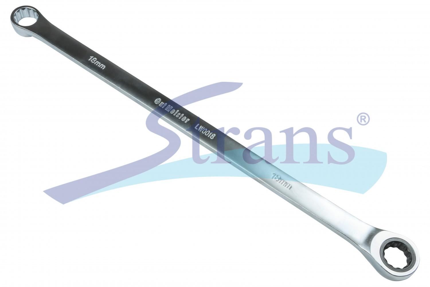КЛЮЧ НАКИДНИЙ ПОДОВЖЕНИЙ З ТРЕЩІТКОЮ GUT MEISTER 18MM LW0018