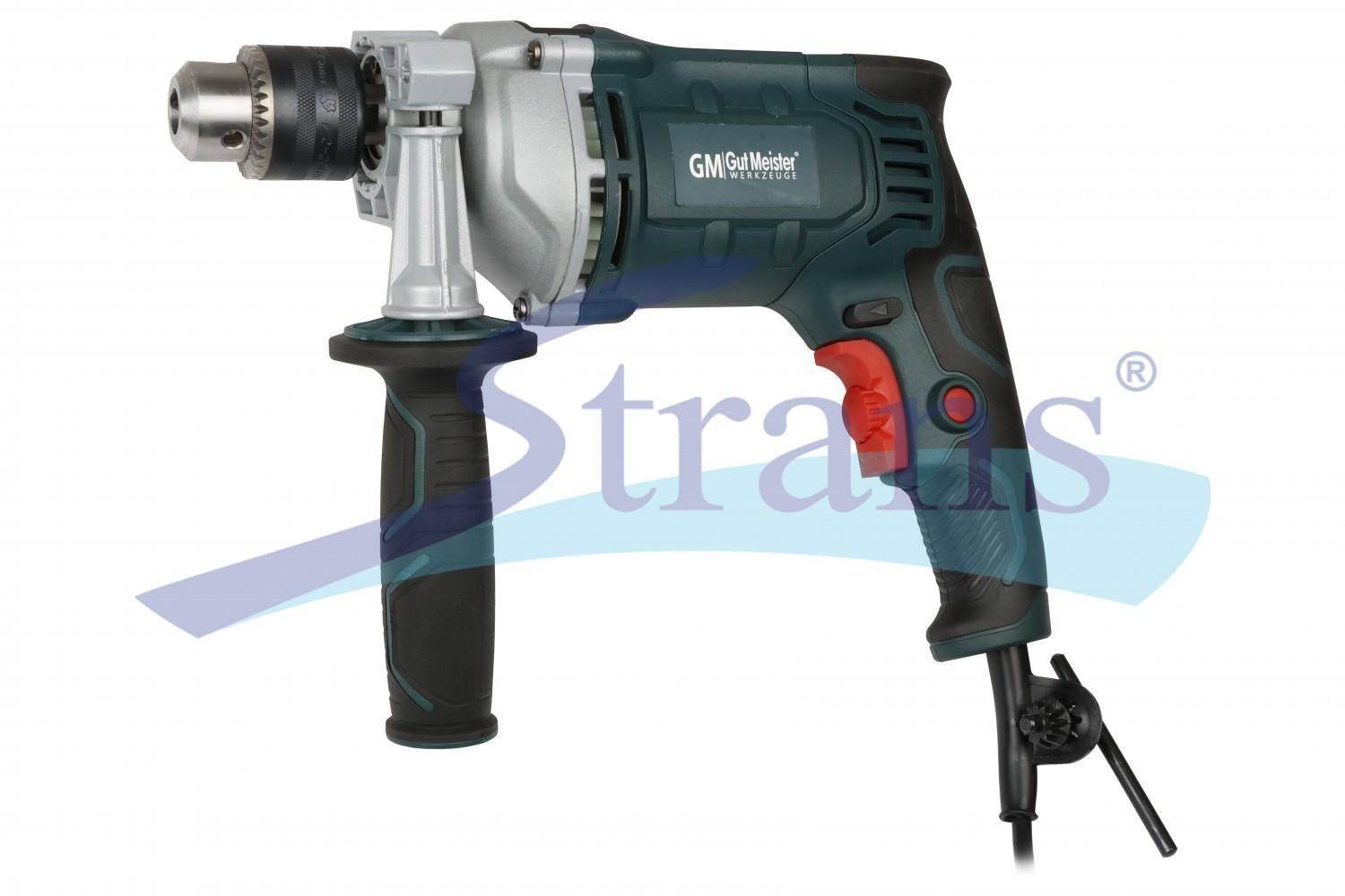 ДРИЛЬ УДАРНИЙ МЕРЕЖЕВИЙ GUT MEISTER 910W 0-2800 ОБ/ХВ ПАТРОН 13MM ID13091