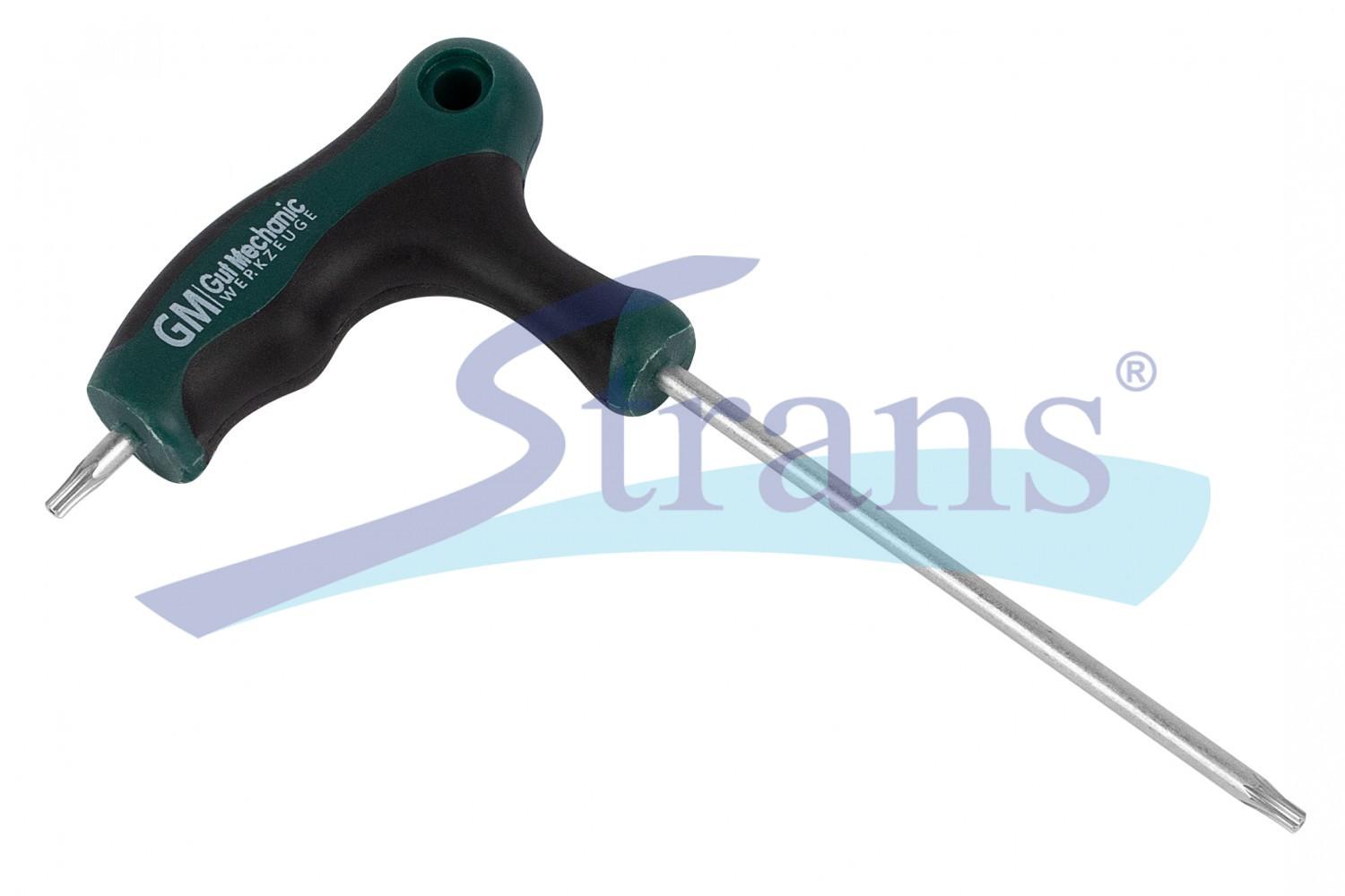 КЛЮЧ ШЕСТИГРАННИЙ Т-ПОДІБНИЙ TORX T8 S2 "ЗІРКА" (З РУЧКОЮ) TSK00810