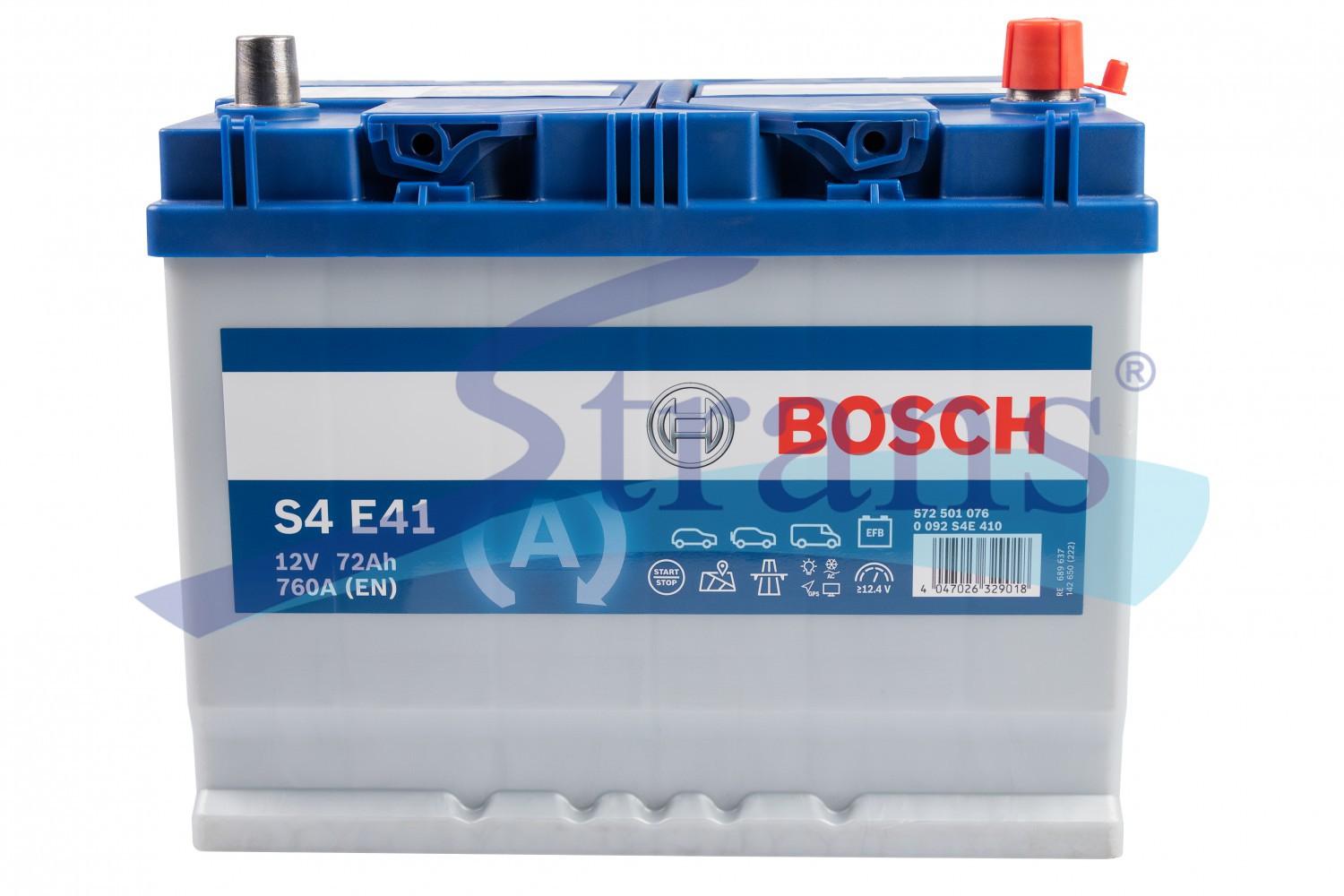 АКУМУЛЯТОР 12V 72AH 760A R+ START&STOP EFB 260*173*225MM 0092S4E410