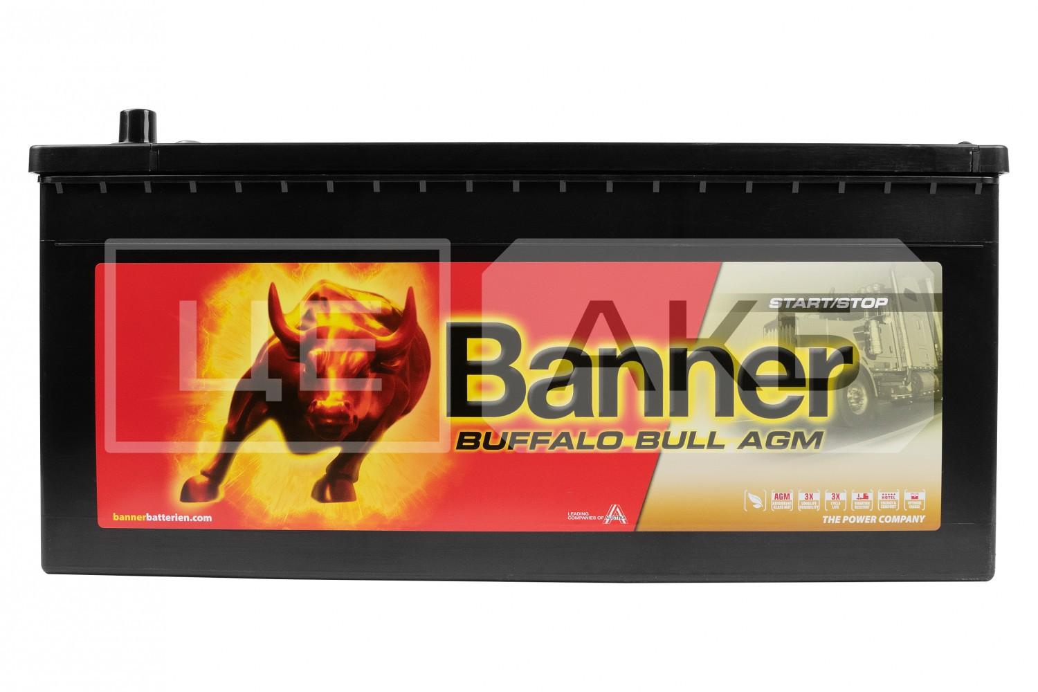 АКУМУЛЯТОР AGM 12V 210AH 1200A L+ BUFFALO BULL 517*273*240MM AGM71001
