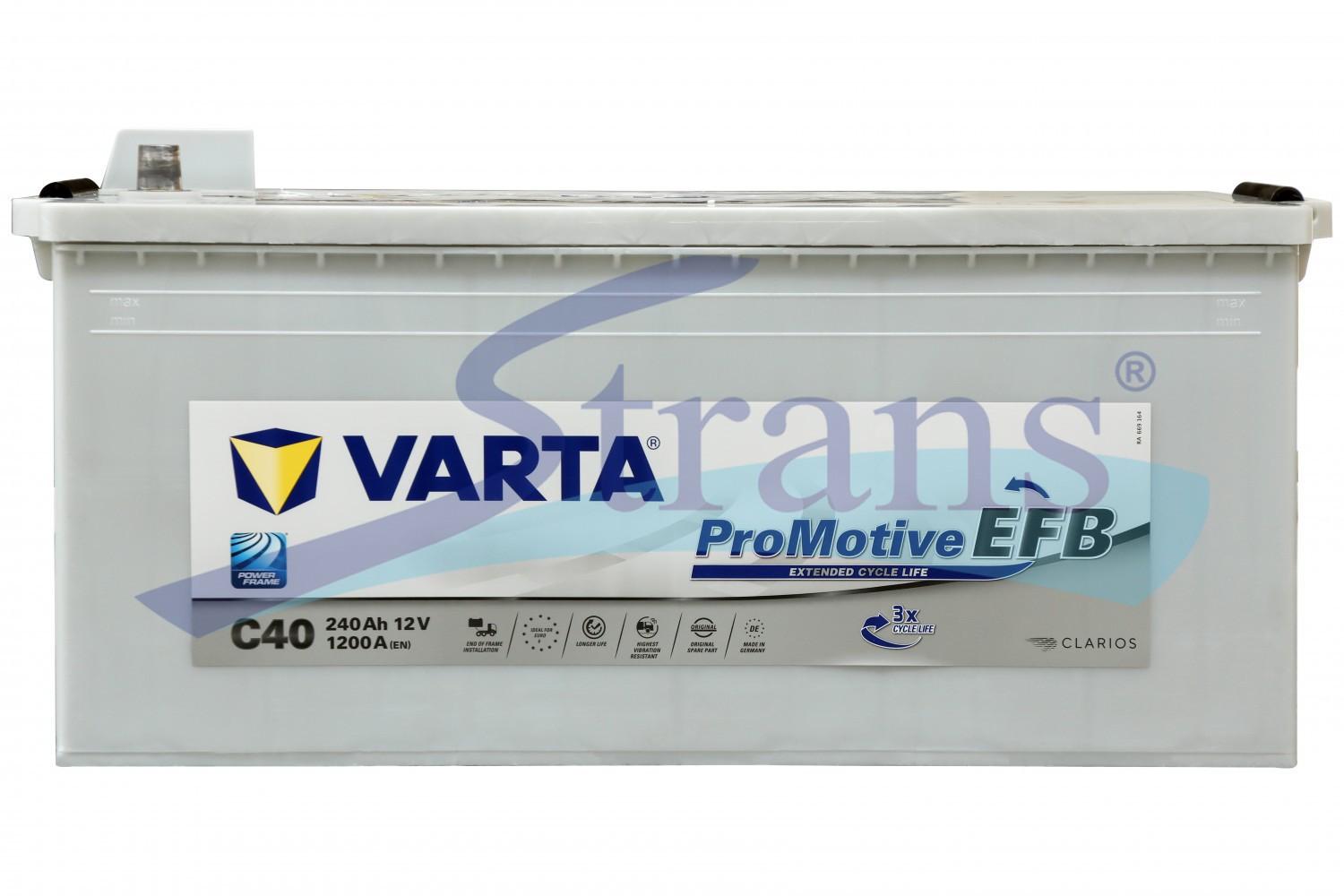АКУМУЛЯТОР 12V 240AH 1200A PROMOTIVE EFB L+ 518*276*242MM 740500120