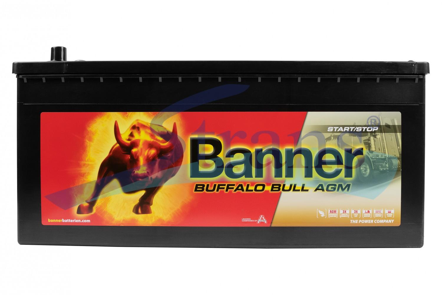 АКУМУЛЯТОР AGM 12V 210AH 1200A L+ BUFFALO BULL 517*273*240MM AGM71001