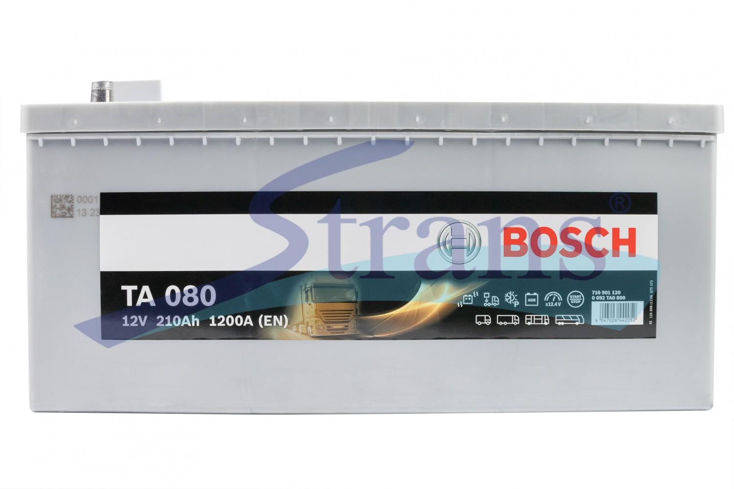 АКУМУЛЯТОР AGM 12V 210AH 1200A L+ TA 080 518*274*242MM 0092TA0800