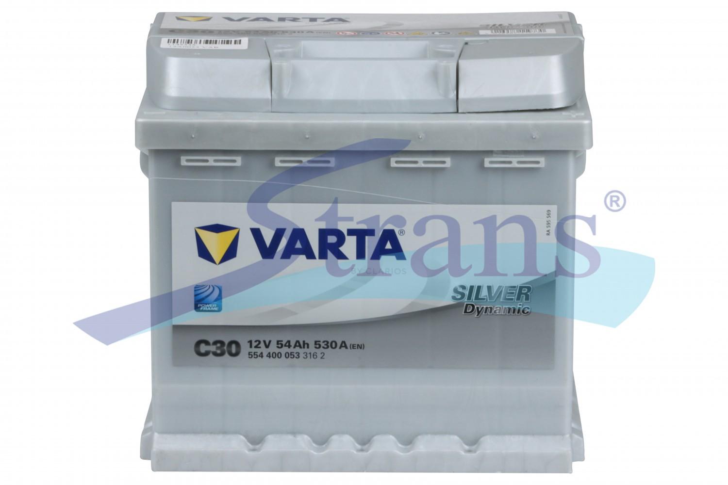 АКУМУЛЯТОР 12V 54AH 530A R+ DYNAMIC SLI 207*175*190MM 554400053