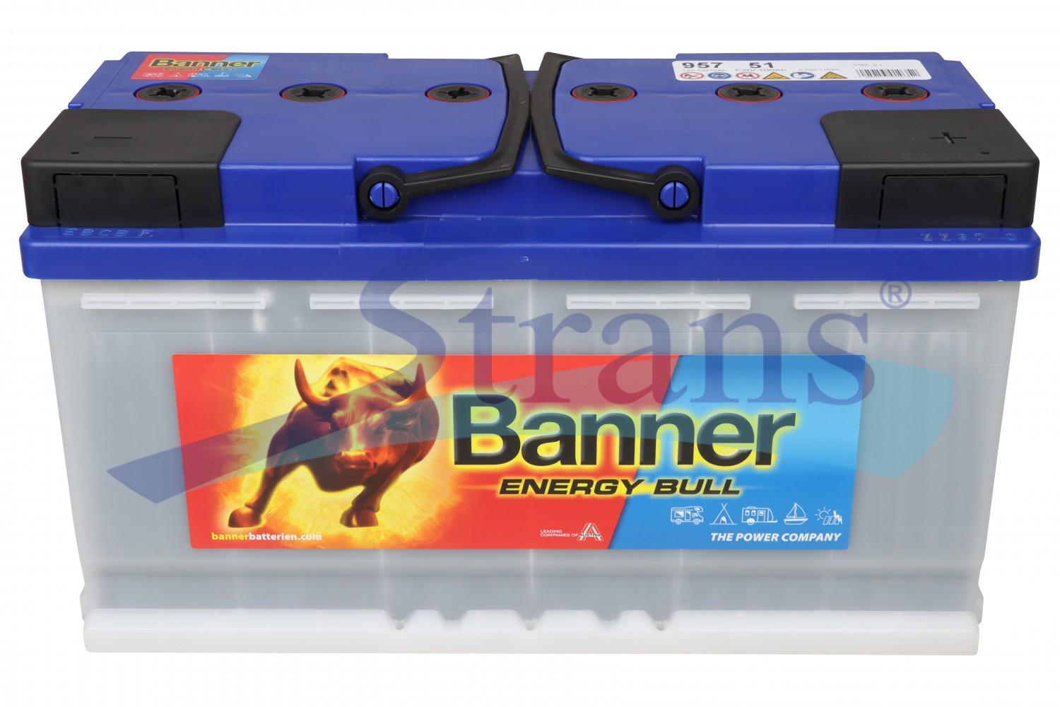 АКУМУЛЯТОР 12V 100AH 800A ENERGY BULL R+ 354*175*190MM (ДЛЯ КОТЛІВ, СОНЯЧНИХ БАТАРЕЙ - НАКОПИЧУВАЛЬНИЙ) 95751