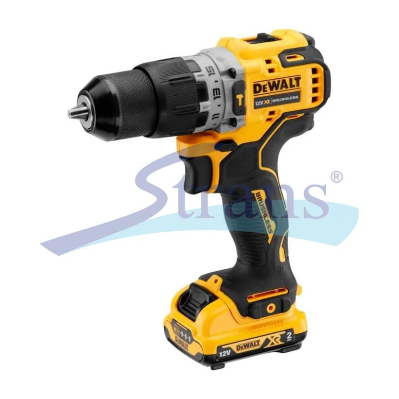 ДРИЛЬ-ШУРУПОВЕРТ АКУМУЛЯТОРНИЙ УДАРНИЙ БЕЗЩІТКОВИЙ DEWALT 12V XR LI-LON 0-425/0-1500 ОБ/ХВ