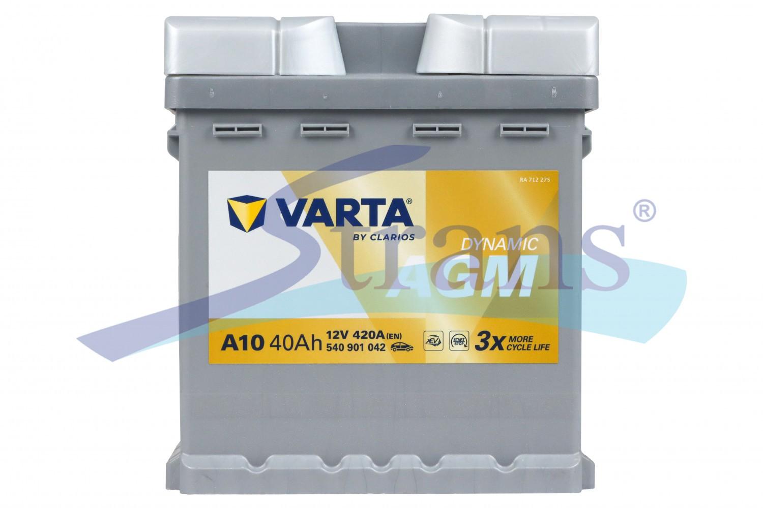 АКУМУЛЯТОР AGM 12V 40AH 420A R+ DYNAMIC 175*175*190MM 540901042