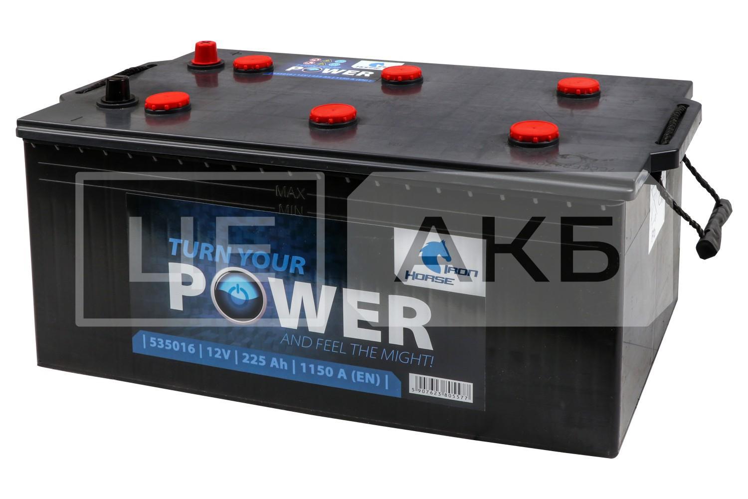 АКУМУЛЯТОР 12V 225AH 1150A EN SHD L+  513*276*241MM R225486G00