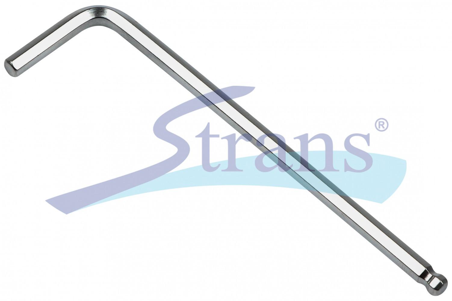 КЛЮЧ ШЕСТИГРАННИЙ Г-ПОДІБНИЙ HEX 4MM (H4) З КУЛЬКОВИМ ЗАКІНЧЕННЯМ (ДОВГИЙ) HLK00409