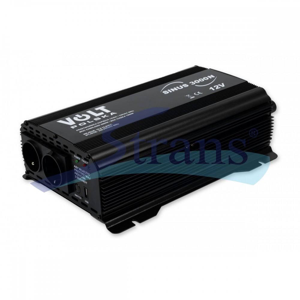 ПЕРЕТВОРЮВАЧ НАПРУГИ VOLT SINUS 12V/230V 1500/3000W (ПРАВИЛЬНА (ЧИСТА) СИНУСОЇДА) 3SIR300012PRZ111