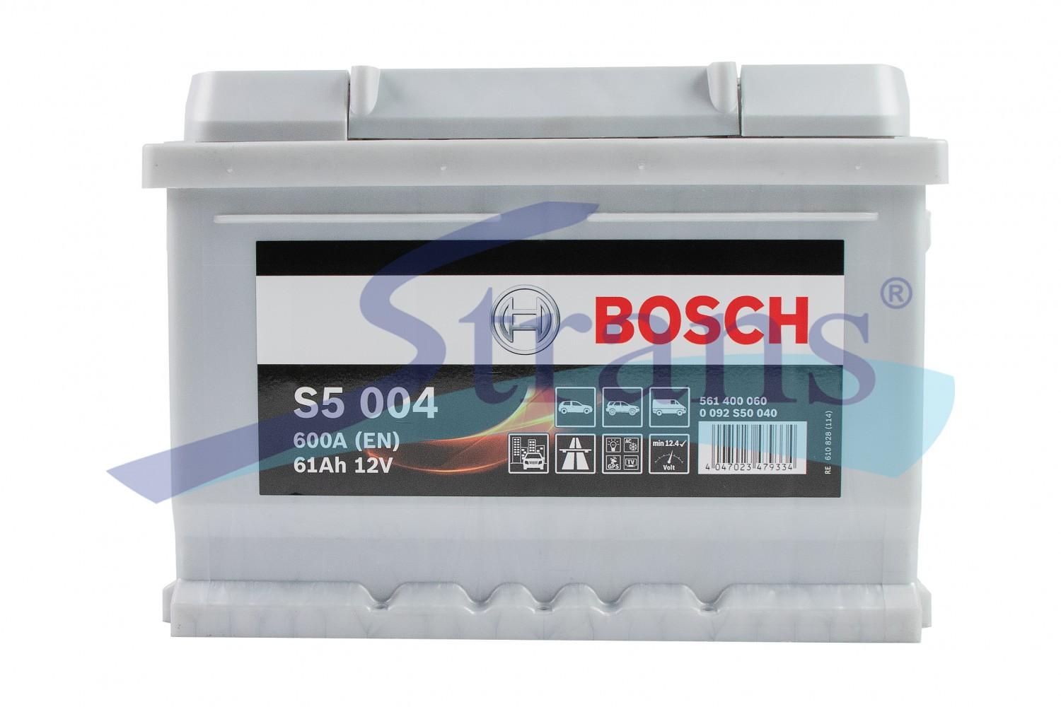 АКУМУЛЯТОР 12V 61AH 600A R+ S5 242*175*175MM B13 0092S50040