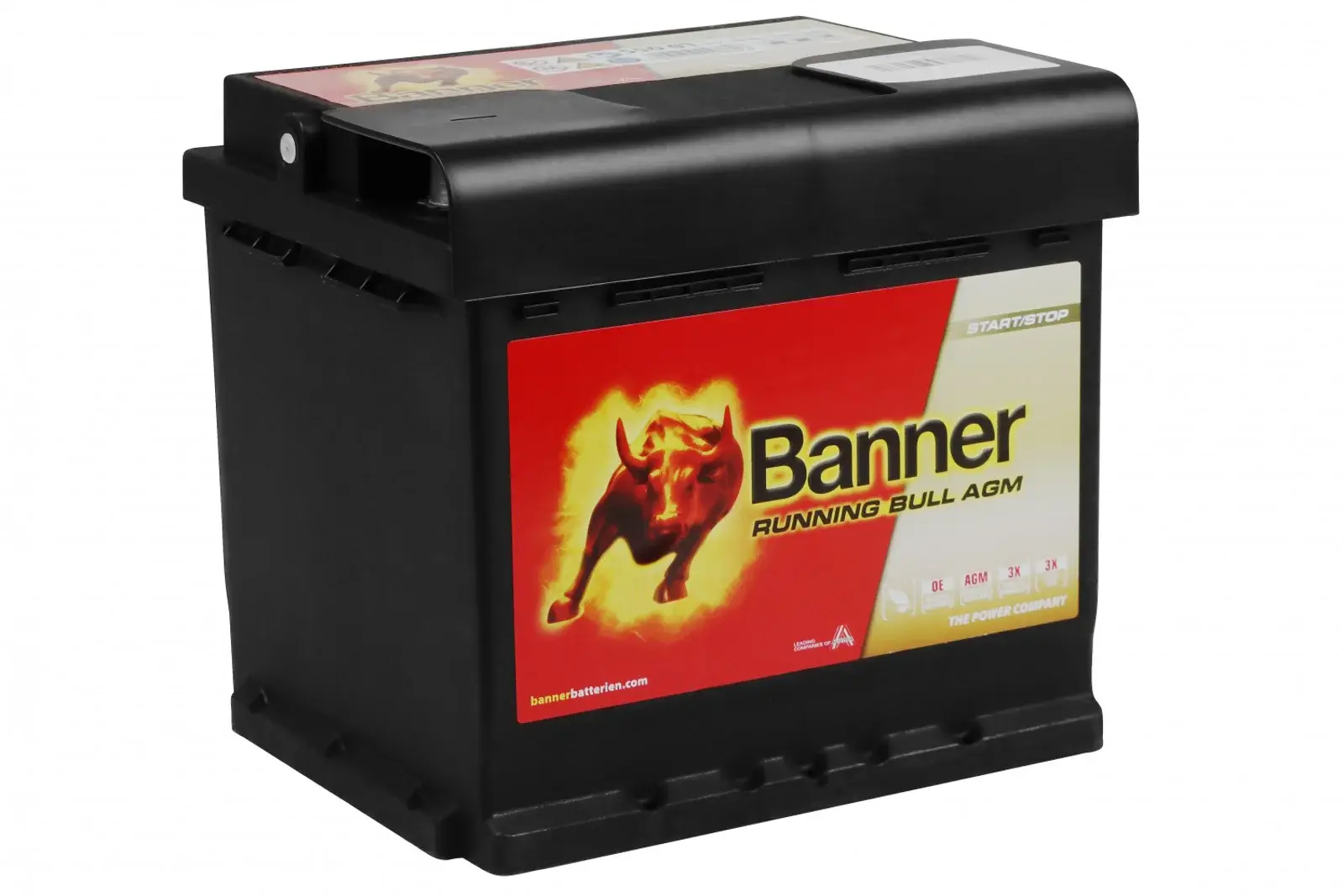 АКУМУЛЯТОР AGM 12V 50AH 540A R+ RUNNING BULL 210*175*190MM AGM55001