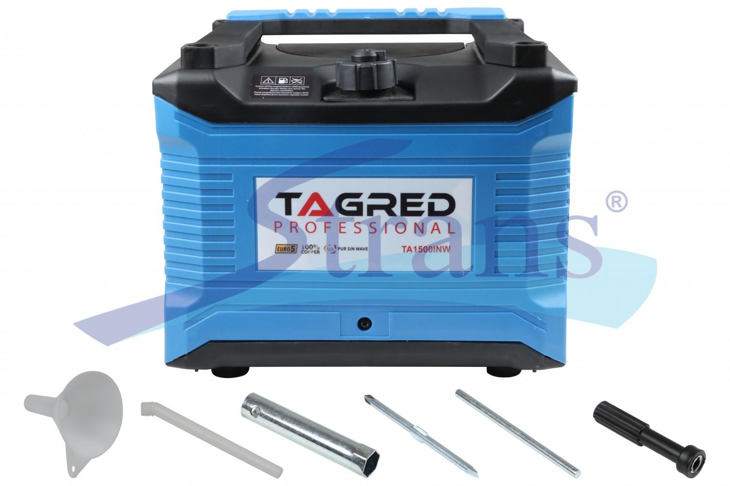 ГЕНЕРАТОР БЕНЗИНОВИЙ ІНВЕРТОРНИЙ TAGRED 1.25/1.5KVA 1/1.2KW ОДНОФАЗНИЙ РУЧНИЙ ЗАПУСК (ЧИСТА СИНУСОЇДА) TA1500INW