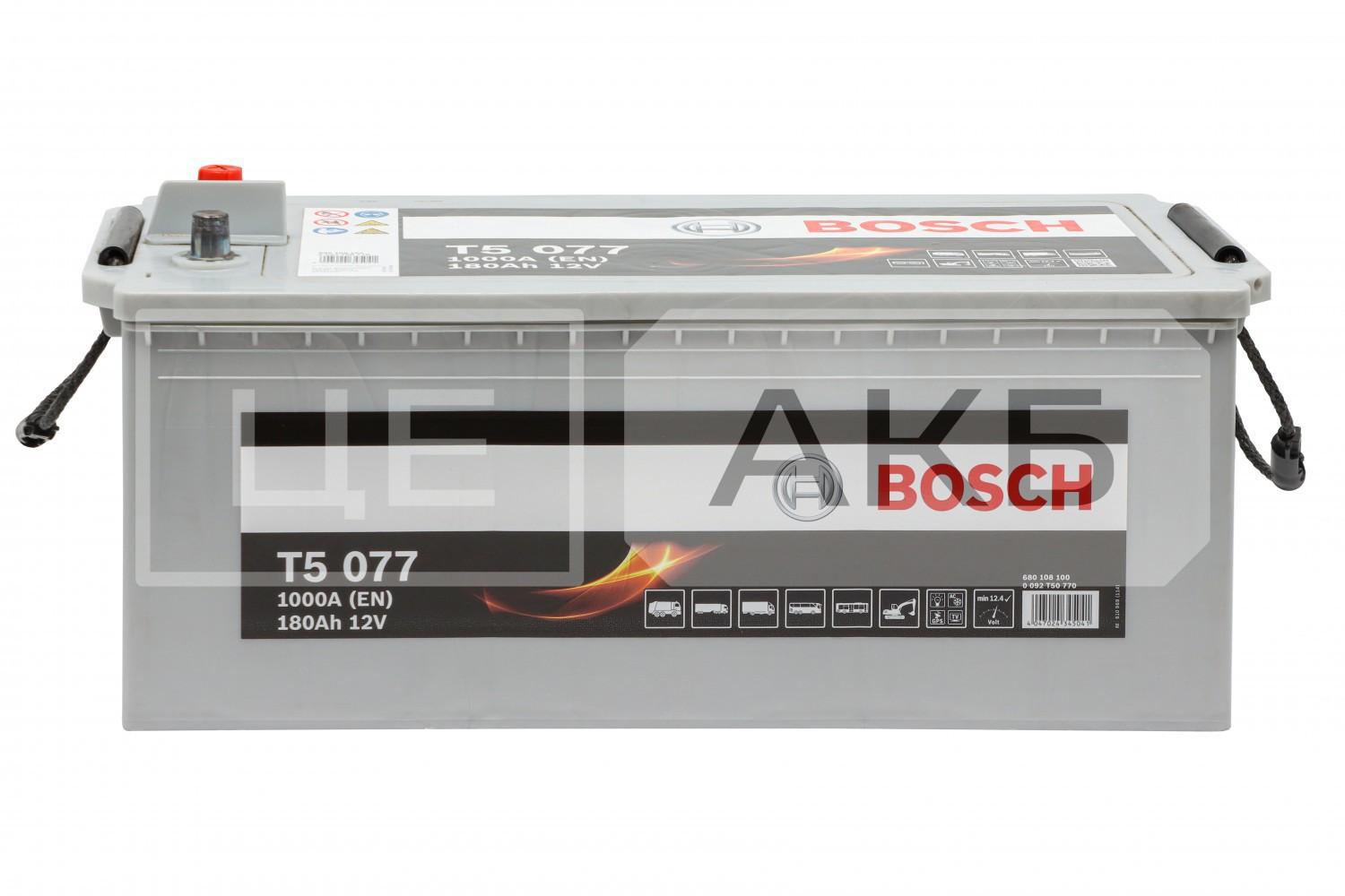 АКУМУЛЯТОР 12V 180AH 1000A T5 L+  513*222*223MM 0092T50770