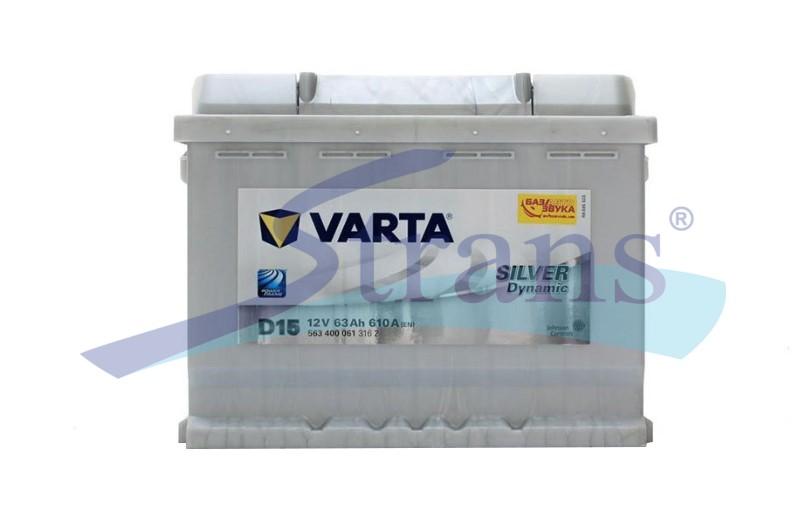АКУМУЛЯТОР 12V 63AH 610A R+ SILVER DYNAMIC 242*175*190MM 563400061
