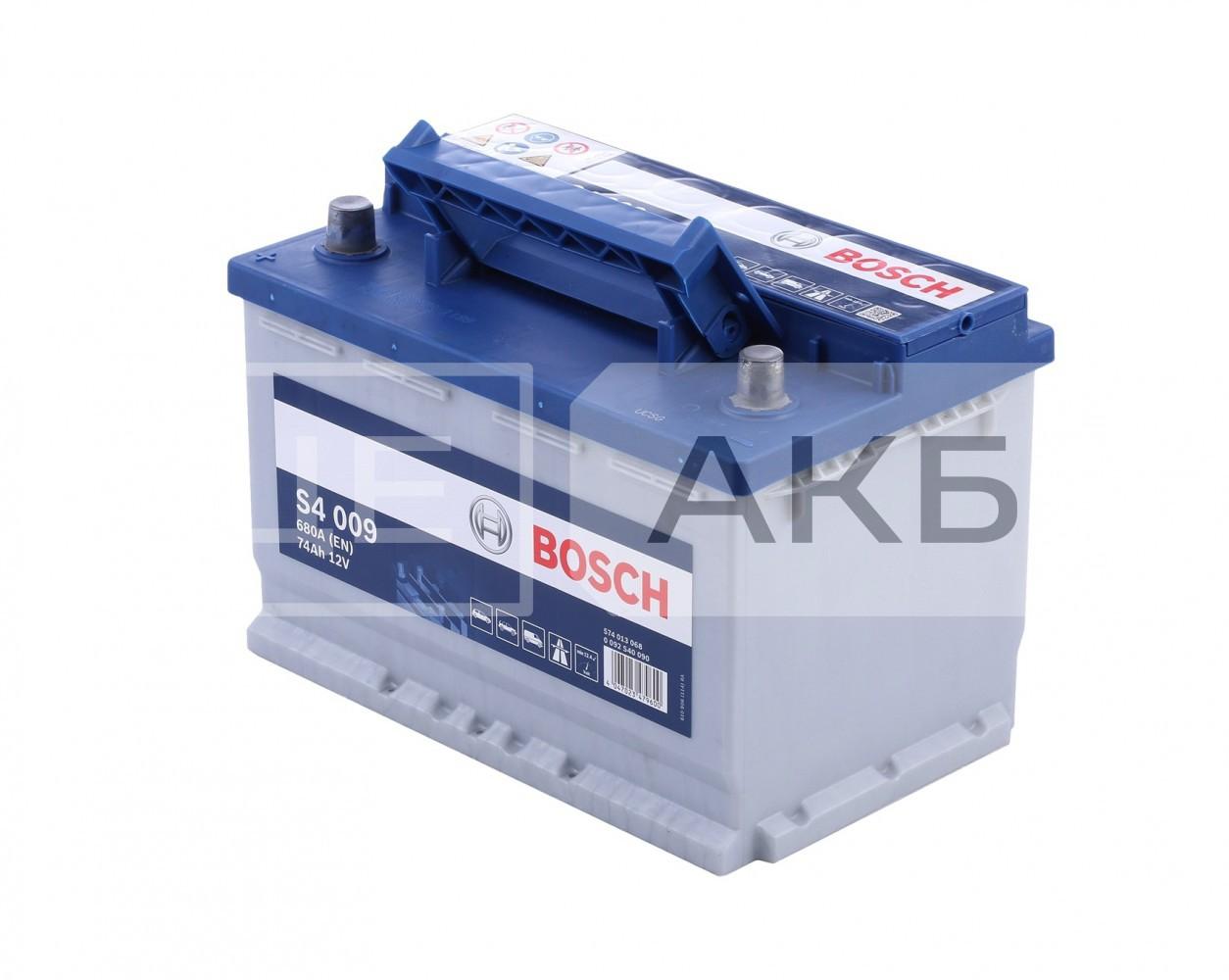 АКУМУЛЯТОР 12V 74AH 680A L+ S4 278*175*190MM 0092S40090