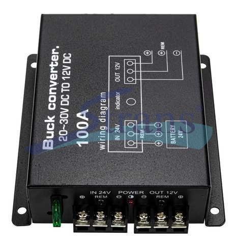 ПЕРЕТВОРЮВАЧ НАПРУГИ VOLT 24V/12V 1200W INV1224DC100