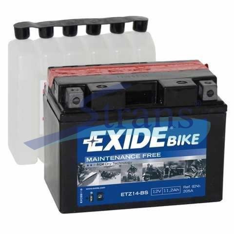 АКУМУЛЯТОР AGM EXIDE 12V 11.2AH 205A L+ 150*87*110MM ETZ14BS