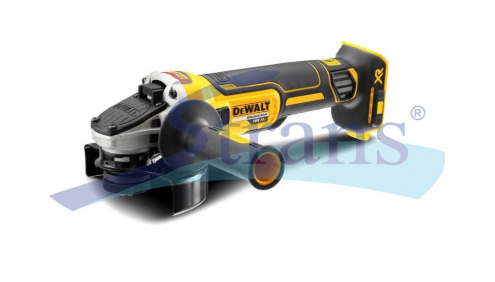 ШЛІФМАШИНА КУТОВА АКУМУЛЯТОРНА БЕЗЩІТКОВА DEWALT Ø125MM 18V 800W 9000 ОБ/ХВ (БЕЗ АКБ, ЗП ТА ВАЛІЗИ) DCG405N