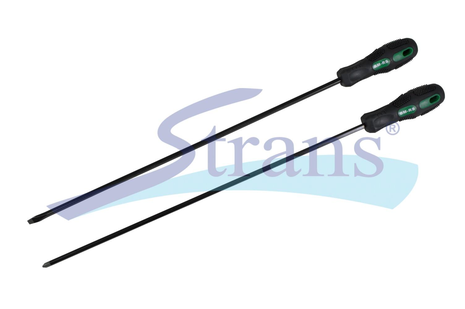 НАБІР ВИКРУТОК ДОВГИХ MANNESMANN M11250 PHILLIPS PH2*450MM, ПРЯМИЙ ШЛІЦ SL1.2*6.5*450MM L-450MM (2ШТ.)