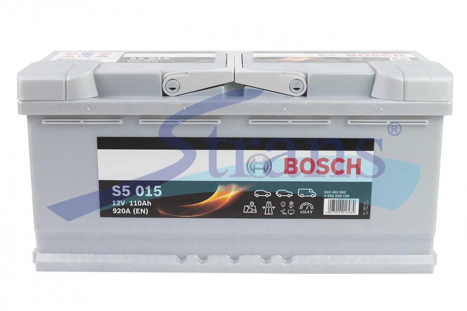 АКУМУЛЯТОР 12V 110AH 920A R+ 393*175*190MM 0092S50150