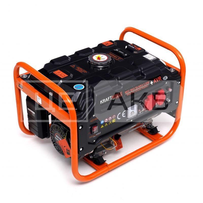 ГЕНЕРАТОР БЕНЗИНОВИЙ KRAFT&DELE KD160 2.8/3.5KW 3.5/4.4KVA 230V ОДНОФАЗНИЙ РУЧНИЙ ЗАПУСК KD160