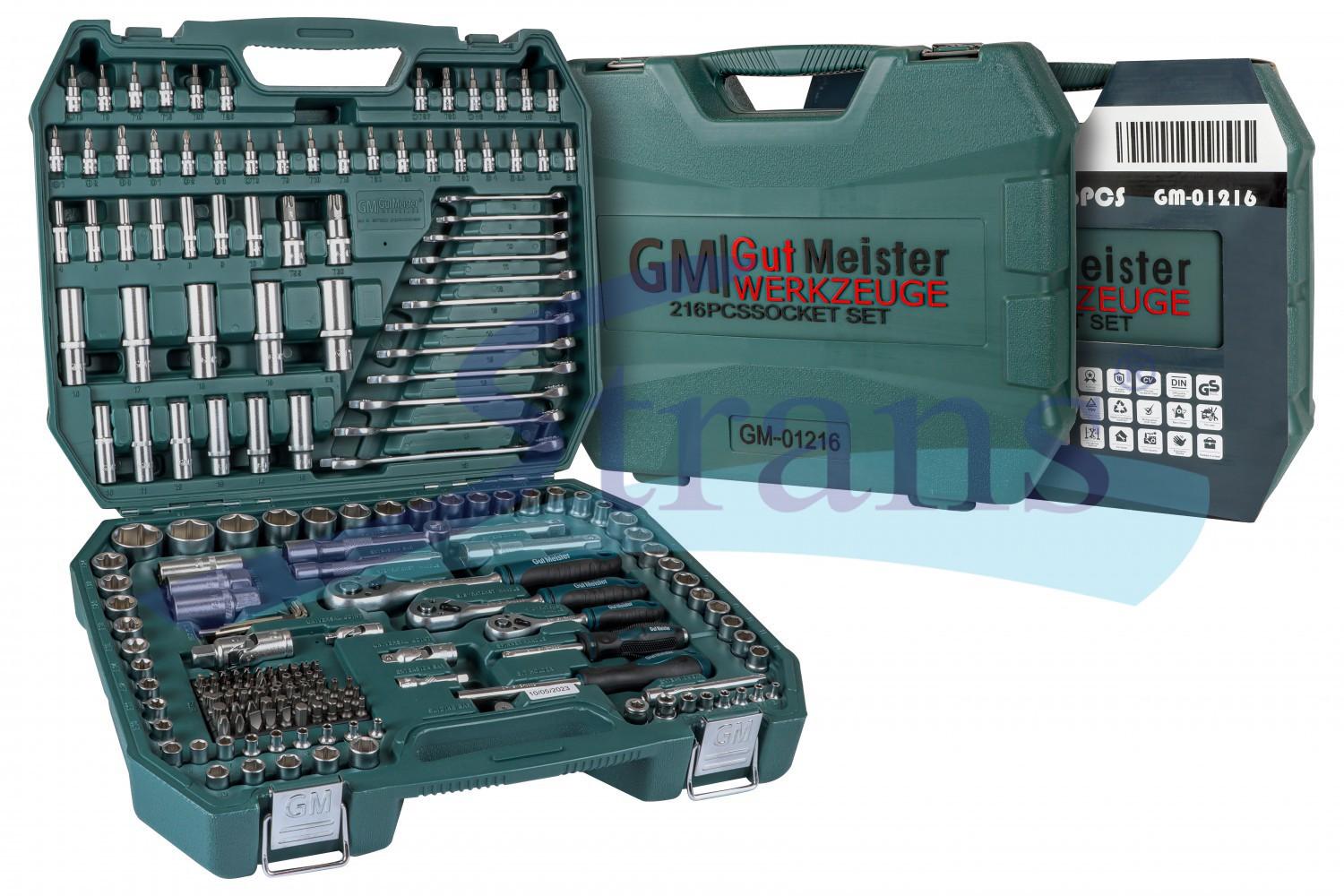 НАБІР ІНСТРУМЕНТІВ GUT MEISTER 216 ШТ. GM01216