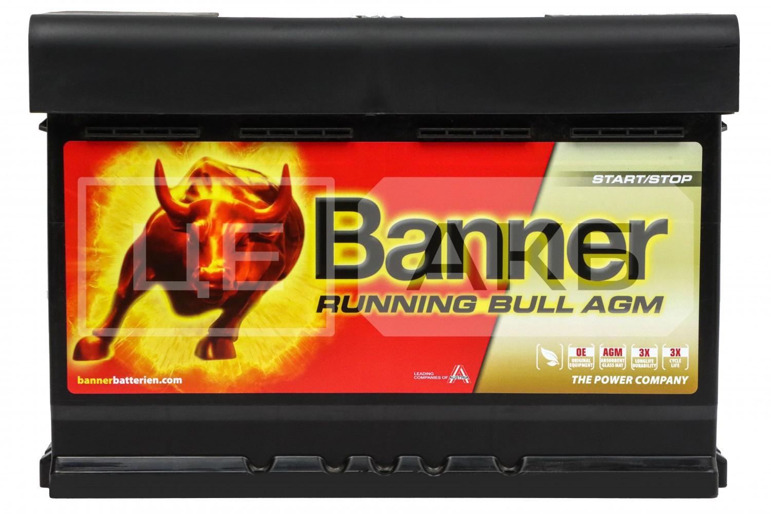 АКУМУЛЯТОР AGM 12V 70AH 760A R+ RUNNING BULL 278*175*190MM AGM57001