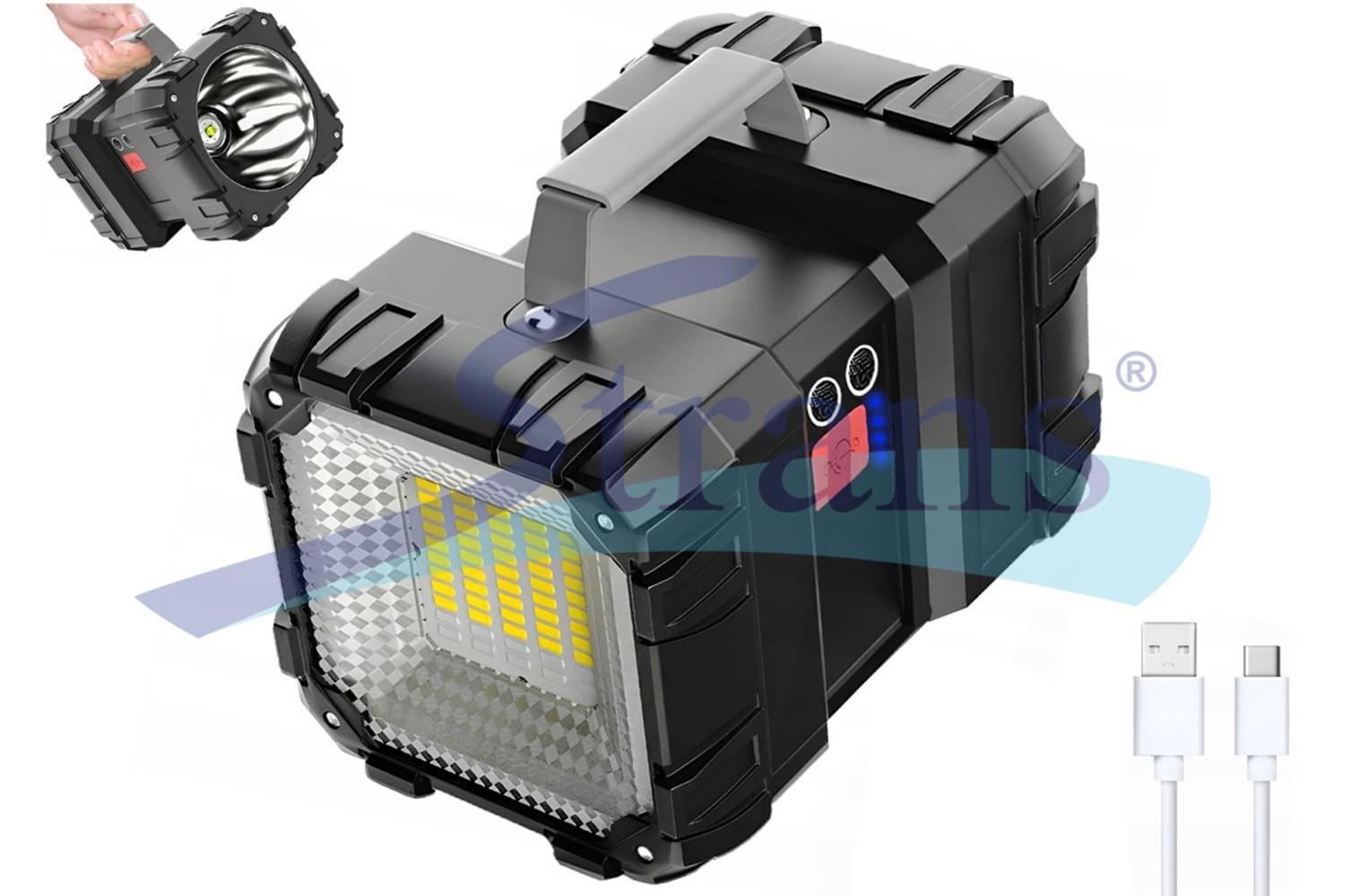 ЛІХТАРИК-ПРОЖЕКТОР АКУМУЛЯТОРНИЙ LED XML-6 T6 1800LM 7 РЕЖИМІВ ОСВІТЛЕННЯ ВОДОНЕПРОНИКНИЙ (З ФУНКЦІЄЮ POWER BANK) AR012