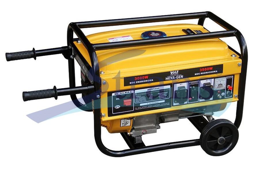 ГЕНЕРАТОР БЕНЗИНОВИЙ VOLT HEXA-GEN 3.5KW 4.4KVA 230V ОДНОФАЗНИЙ РУЧНИЙ ЗАПУСК 6GEN3500A1PRZ14