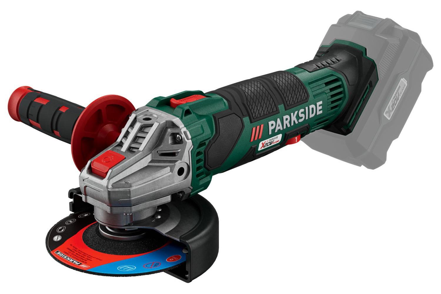 ШЛІФМАШИНА КУТОВА АКУМУЛЯТОРНА PARKSIDE Ø125MM 20V 2500-10000 ОБ/ХВ БЕЗ АКУМУЛЯТОРА PWSA20LIC3