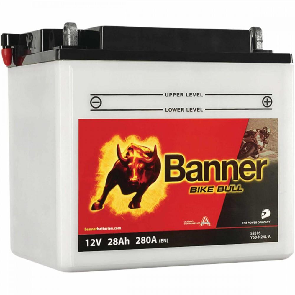 АКУМУЛЯТОР 12V 28AH 300A R+ BIKE BULL 184*124*175MM 52816