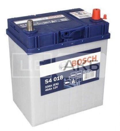 АКУМУЛЯТОР 12V 40AH 330A R+ S4 018 187*127*227MM 0092S40180