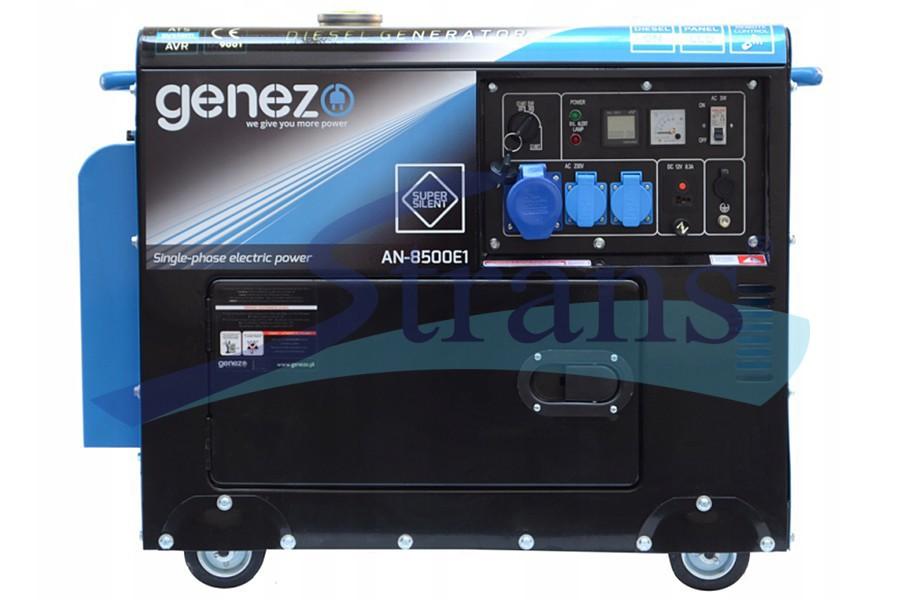 ГЕНЕРАТОР ДИЗЕЛЬНИЙ GENEZO AN-8500E1 2022 РІК 9.5KVA 7.5KW 230V ОДНОФАЗНИЙ ЕЛЕКТРОЗАПУСК/ ДИСТАНЦІЙНИЙ (Б/У) AN8500E1