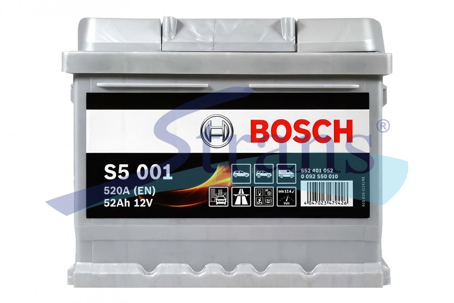 АКУМУЛЯТОР 12V 52AH 520A R+ S5 207*175*175MM 0092S50010