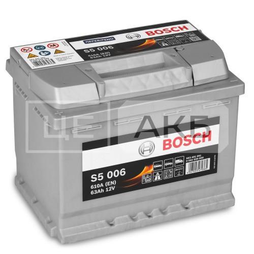 АКУМУЛЯТОР 12V 63AH 610A L+ S5 242*175*190MM B13 0092S50060 ( ЗНЯТИЙ З ВИРОБНИЦТВА )