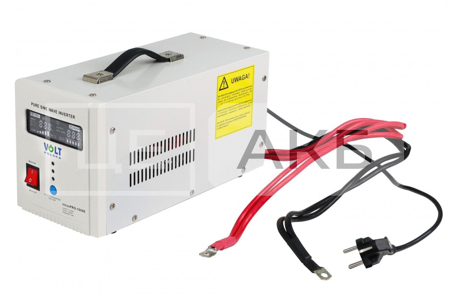 ДЖЕРЕЛО БЕЗПЕРЕБІЙНОГО ЖИВЛЕННЯ (UPS) VOLT SINUS PRO 1000E 12/230V (700/1000W) 10A (ПРАВИЛЬНА (ЧИСТА) СИНУСОЇДА) 3SP091012BPRZ232
